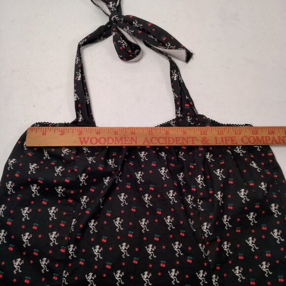 Vintage 1990s Social Distortion Halter Top Shirt 2XL Skelly Skeleton Punk Ties - Picture 5 of 13